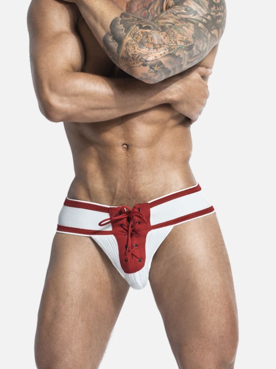 Jack Adams Footballer Lace-Up Jockstrap
