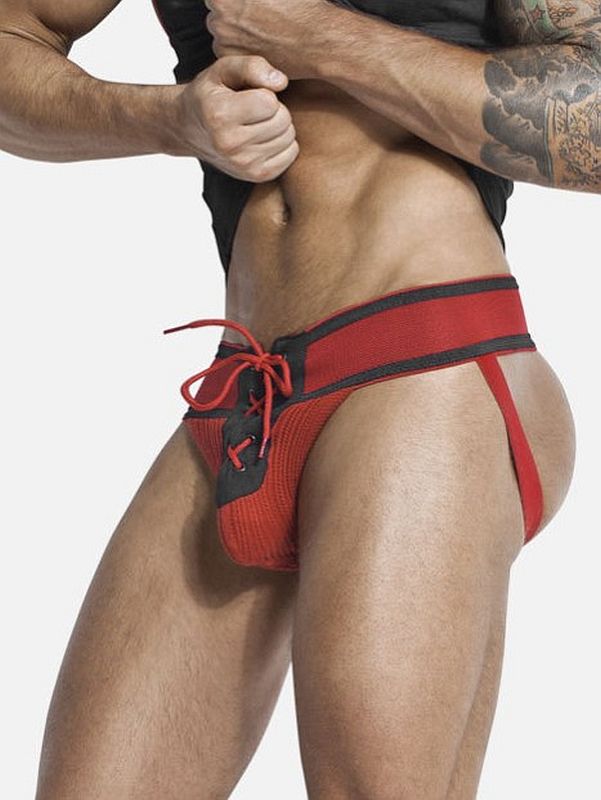 Jack Adams Footballer Lace-Up Jockstrap