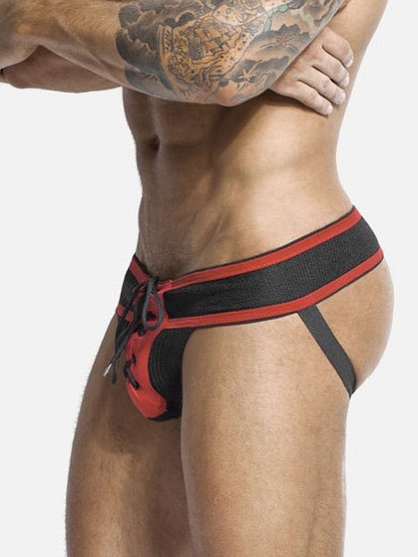 Jack Adams Footballer Lace-Up Jockstrap